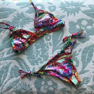 Rainbow Tropical Bikini Set